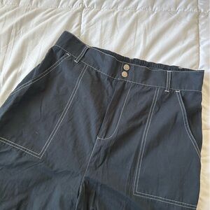 Wild Fable Black Pants with White Stitching